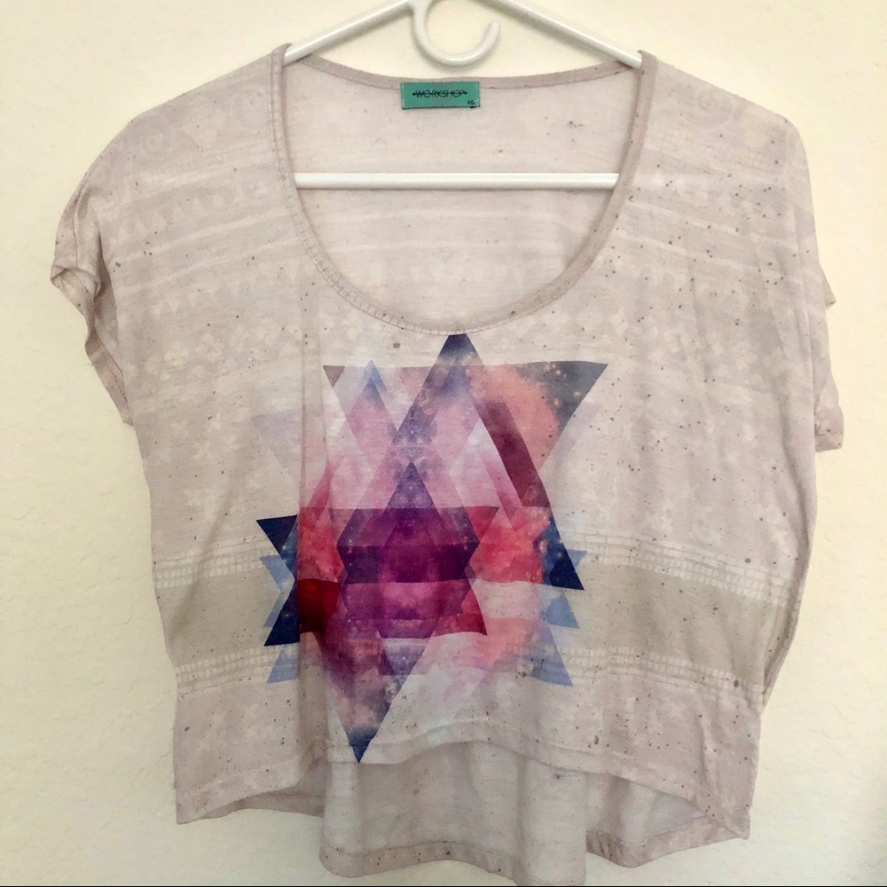 Cute patterned crop top from Pacsun
